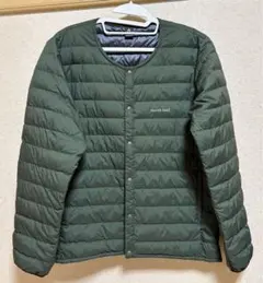 mont-bell スペリオダウン　ラウンドネックジャケットMダークグリーン