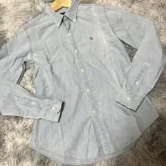 ラルフローレン 長袖 デニムシャツ サイズ9 訳あり ヴィンテージ 古着 ポニー