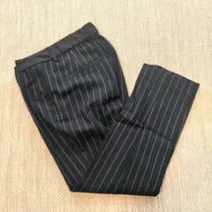 新品未使用M.H. Works London ブラックストライプ スラックス