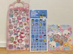 3点セット◆たまごっち　キラウサツインズ　おはじきシール　タイルシール