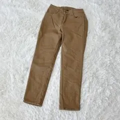 【c4973】Live in comfort カジュアルパンツ ボア　ブラウン