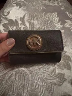 Michael Kors ダークブラウン キーケース
