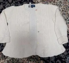 RALPH LAUREN ホワイトカーディガン 90サイズ