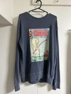 Lサイズ Casper×LOGOS DAYS クルーネック トレーナー　メンズ