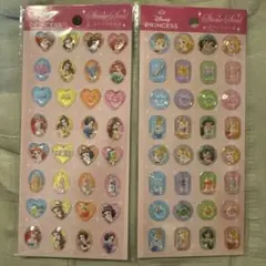ディズニープリンセス ストーンシール 2点セット