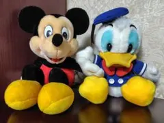 ミッキーマウスとドナルドダック ぬいぐるみセット