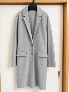 theory グレー チェスターコート ロングコートP(XS相当)