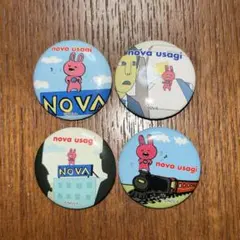 NOVA うさぎ 缶バッジ 平成レトロ 当時品 - メルカリ