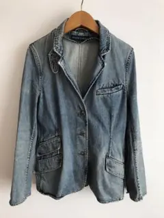 お値下げ❗️希少‼️【ラルフローレン 】テーラードデニムジャケット ヴィンテージ風