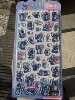 な*る様 スティッチ　ぷくぷくシール　ディズニー　海外限定　正規品　3D 立体