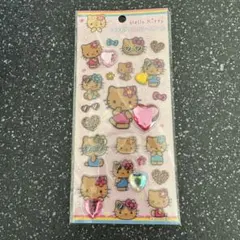 【新品未開封】ハローキティー キラキララインストーンシール 日焼け