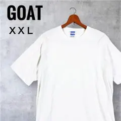 GOAT Tシャツ XXL ホワイト 半袖 綿 コットン100% 大きめ 白