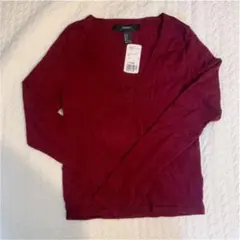 Forever21/薄手ニットSサイズ　ワインレッド