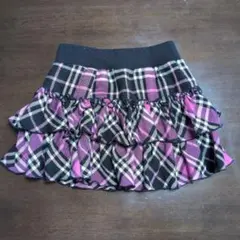 お値下げ！Bling チェック柄フリルスカート 130