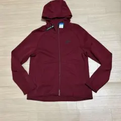 《新品未使用》ナイキ テックフリース ジップアップ パーカー バーガンディ