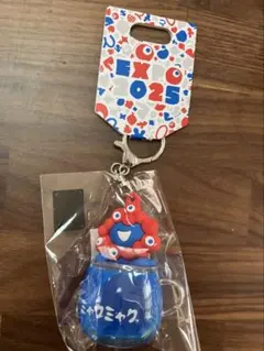 キャラクターキーホルダー 青色