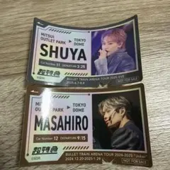 超特急 三井アウトレットパーク コラボステッカー シューヤ マサヒロ