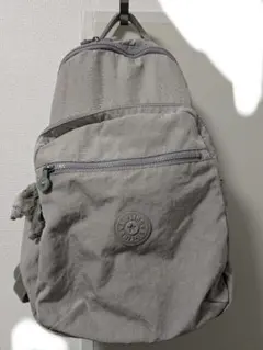 ☆キプリング☆グレー リュック・バックパック マスコット付き
