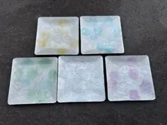 綺麗　華やか　七宝焼　銘々皿　5枚セット　新品未開封　アンティーク