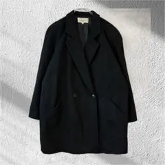 アデンダ レナウン ウールコート ダブルブレストコート テーラード 暖か 保温