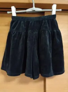 ブラックベルベット フレアショートパンツ150 記名あり
