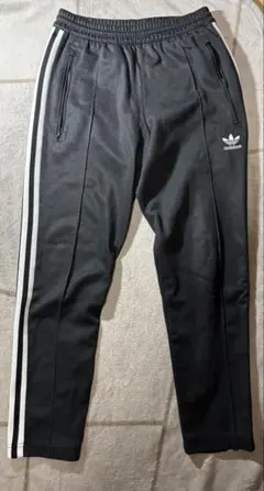 adidas ブラック ストライプ ジャージ パンツ S サイズ