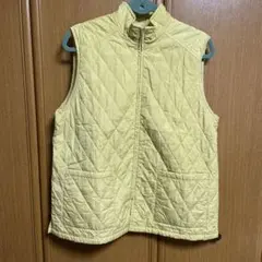 thermo donna キルティングダウンベスト 淡い黄色　婦人服ミセスシニア