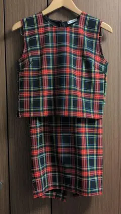 ♡FRAY I.D♡フレイアイディー♡チェック柄セットアップ♡サイズ0♡