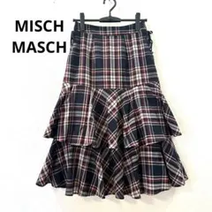 MISCH MASCH ミッシュマッシュ　春夏　ティアードチェック柄スカート