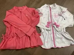 女の子用水着セット　ラッシュガード