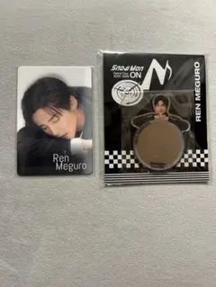 SnowMan 目黒蓮 チラ見カード ミラーステッカー