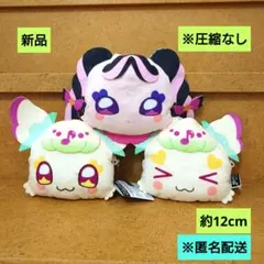新品　キミとアイドルプリキュア　ストラップ付き顔型ぬいぐるみポーチ　3点　②