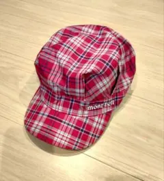 mont-bell チェック柄 キャップ モンベル キッズ 子供のサムネイル