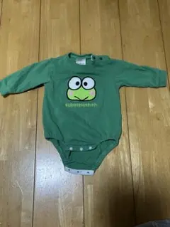 ケロッピープリントロンパース 緑色