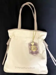 SAMANTHAVEGA 巾着型トートバッグ アイボリー