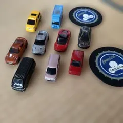 トミカ　9台セット　コースター付き