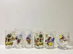 美品　ディズニー　ガラスコップ　6点セット