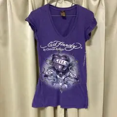 Ed Hardy 半袖Tシャツ パープル Sサイズのサムネイル