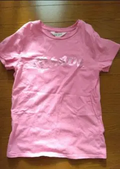 【H&M】ロゴプリントTシャツ 130cm ピンク