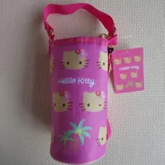新品 Hello Kitty ペットボトルホルダー ピンク 日焼けキティのサムネイル