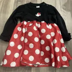 ミニーマウス刺繍付きワンピース 90cm