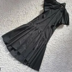 【ASTRAET 】UNITED ARROWS マキシワンピース ブラック　薄手