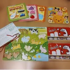 つなげてまきばパズル 知育玩具 パズル