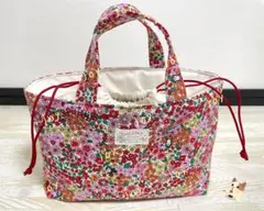 保冷保温.ランチバッグ.お弁当袋.フレブル柄.ボストン柄.猫柄.花柄