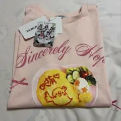 しまむら あっとほぉーむカフェ Tシャツ ライトピンク Mサイズのサムネイル