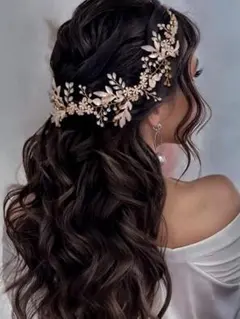 ヘッドドレス　2点セット　ヘアアクセサリー　ウエディング