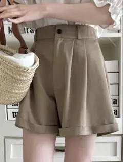 シーイン　ワイドレッグショートパンツ