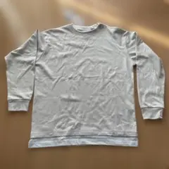 メンズ長袖Ｔシャツ　ライトグレー