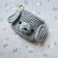 ミニポーチ　小物入れ　AirPodsケース　かぎ編み　編み物　トイプードル