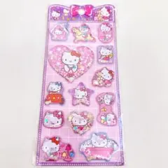 特大シール入り ウォーターシール キティ 立体シール サンリオ シャカシャカ ④